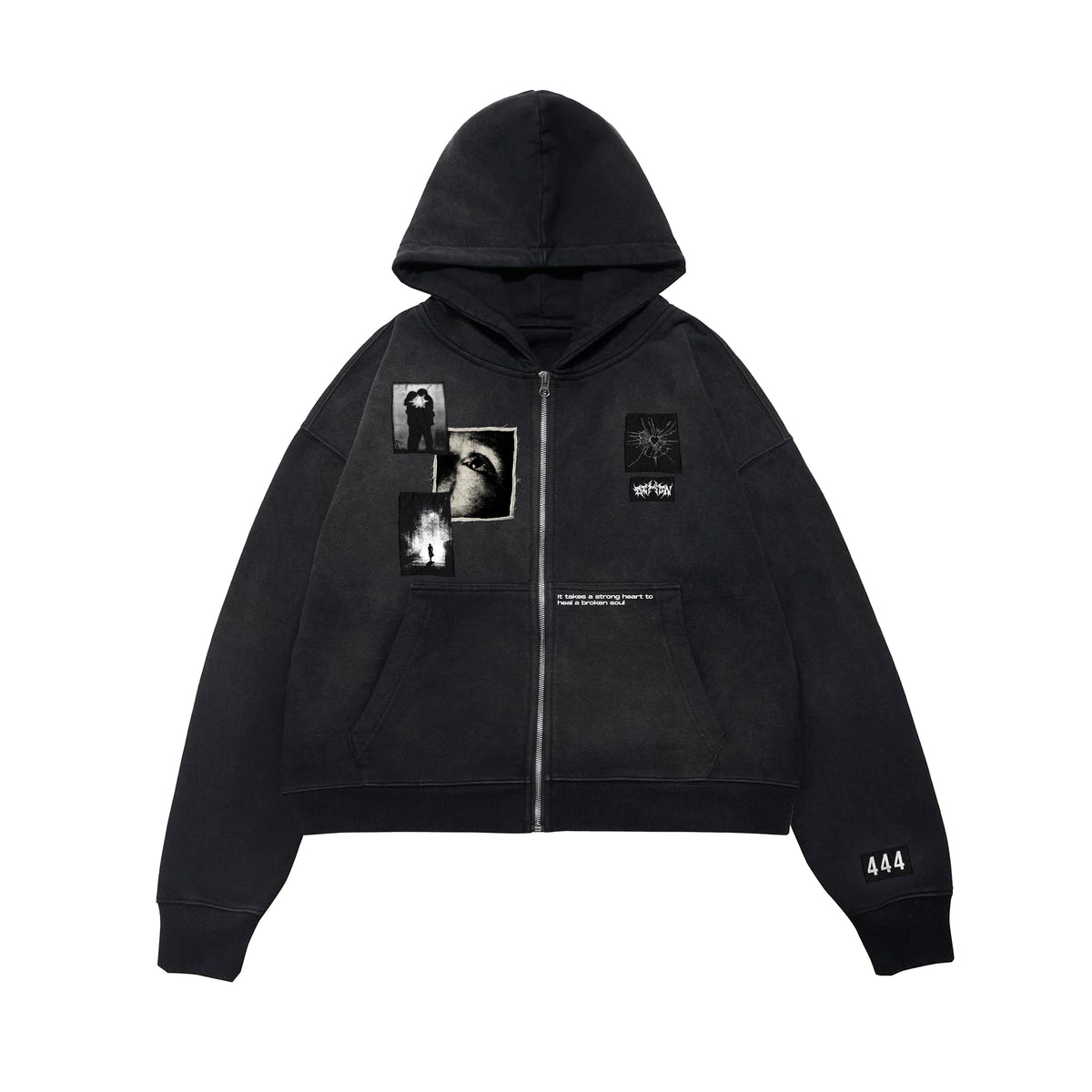 Broken Heart Zip Up