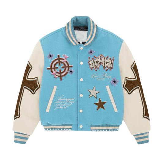 Varsity Jacket (Light Blue)