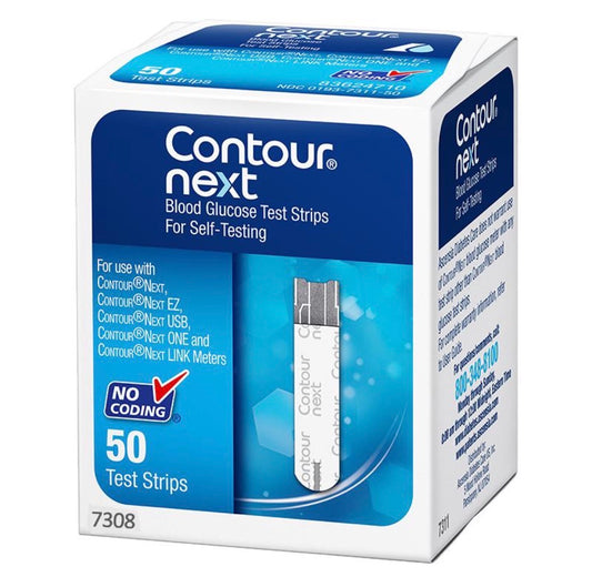 Test strips contour blue