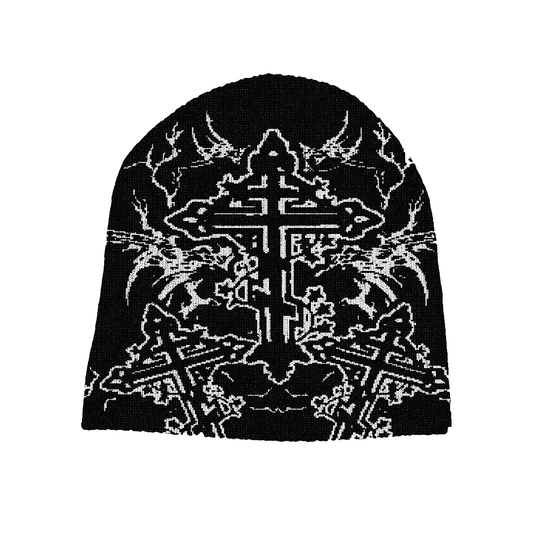 The Cross Beanie (White)