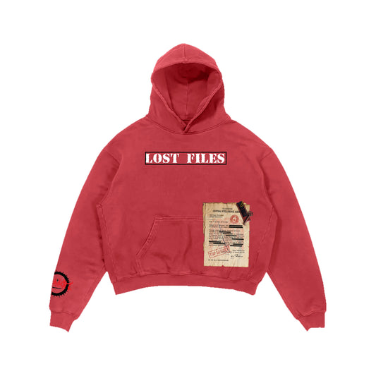 Lost Files Hoodie (Red)
